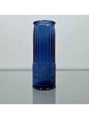 Vintage 1 Mexican Corralejo Cobalt Blue Shot Glasses Shotgun Shell Barware